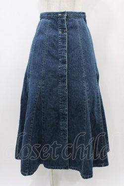 画像1: PINK HOUSE / デニムスカート L ブルー H-25-12-24-039-LO-SK-NS-ZH