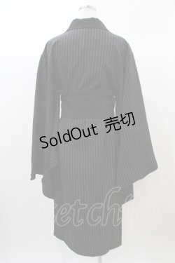 画像2: Favorite / テーラー襟着物袖タイトワンピース Free ブラック H-25-12-24-043-LO-OP-NS-ZH