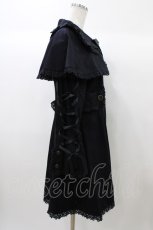 画像3: metamorphose / 刺繍入りケープ付スプリングコート Free ブラック H-25-12-24-049-ME-CO-NS-ZH (3)