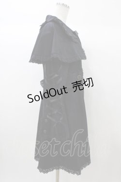 画像3: metamorphose / 刺繍入りケープ付スプリングコート Free ブラック H-25-12-24-049-ME-CO-NS-ZH