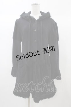 画像1: BABY,THE STARS SHINE BRIGHT / うさみみコートワンピース Free ブラック H-25-12-24-051-BA-OP-NS-ZH