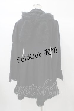 画像2: BABY,THE STARS SHINE BRIGHT / うさみみコートワンピース Free ブラック H-25-12-24-051-BA-OP-NS-ZH