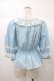 画像2: Angelic Pretty / Resortブラウス（ギンガム） Free サックス H-25-12-24-052-AP-BL-NS-ZH (2)