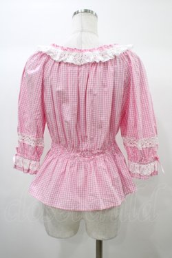 画像2: Angelic Pretty / Resortブラウス（ギンガム） Free ピンク H-25-12-24-053-AP-BL-NS-ZH