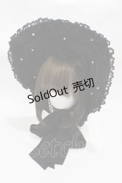 画像1: Angelic Pretty / Twinkle Princessボンネット  ブラック H-25-12-24-008-AP-AC-NS-ZH