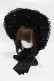 画像1: Angelic Pretty / Twinkle Princessボンネット  ブラック H-25-12-24-008-AP-AC-NS-ZH (1)