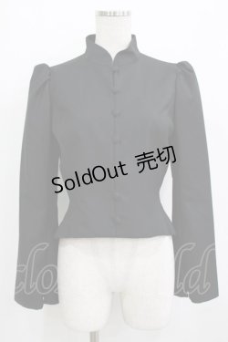 画像1: Sheglit / スタンドカラーショートジャケット M 黒 H-25-12-24-1021-EL-JA-KB-ZH