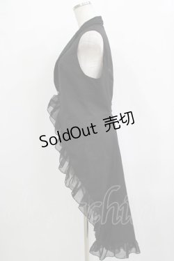 画像2: BPN / フィッシュテールフリルベスト M 黒 H-25-12-24-1022-GO-TO-KB-ZH