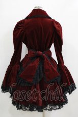 画像3: VISIBLE / レースフリル別珍ジャケット＆スカート  ボルドー H-25-12-24-1002-GO-JA-KB-ZH (3)