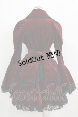 画像3: VISIBLE / レースフリル別珍ジャケット＆スカート  ボルドー H-25-12-24-1002-GO-JA-KB-ZH