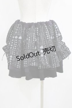 画像3: MINT NeKO / ZIPギャザースカート  黒×紫 H-25-12-24-1024-HN-SK-KB-ZH