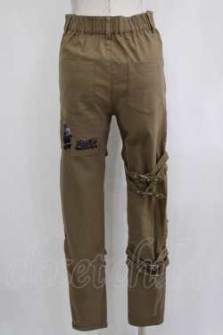 画像3: NieR Clothing / ベルトジップパンツ  カーキ H-25-12-24-1026-PU-PA-KB-ZH