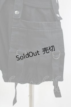 画像4: BPN / フラップベルト付きサロペットパンツ M 黒 H-25-12-24-1028-GO-OP-KB-ZH