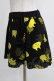 画像2: MINT NeKO / 総柄ショートパンツ  ブラック×イエロー H-25-12-24-1029-HN-PA-KB-ZH (2)