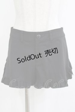 画像1: MIHO MATSUDA / フリルショートパンツ  ブラック H-25-12-24-1030-GO-PA-KB-ZT1228H