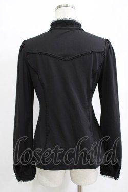 画像3: Ozz oneste / ハイネックカットソー  黒 H-25-12-24-1037-OO-TO-KB-ZH