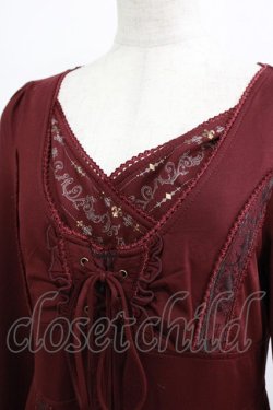 画像5: Rozen Kavalier / 裾プリントZIPオーバーワンピース  ボルドー H-25-12-24-1039-OO-OP-KB-ZH