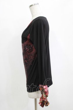 画像2: Qutie Frash / クロスインナートップス  黒×赤 H-25-12-24-1040-QU-TO-KB-ZH