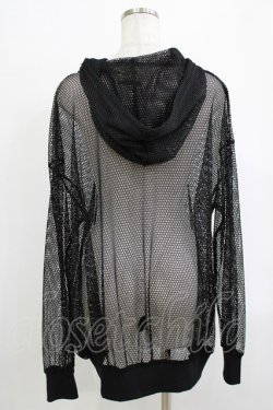 画像3: LISTEN FLAVOR / メッシュシースルージップパーカー  ブラック H-25-12-24-1044-PU-TO-KB-ZH