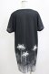 画像3: curiosite / 彼岸花Tシャツワンピース  ブラック H-25-12-24-1045-EL-OP-KB-ZT246 (3)