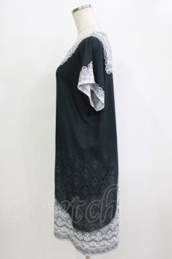 画像2: abilletage / トロンプルイユTシャツワンピース（レースセーラー）  ブラック H-25-12-24-1046-GO-OP-KB-ZH