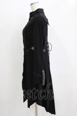 画像2: Ozz Croce / 刺繍イレギュラーロングシャツ  ブラック H-25-12-24-1047-OO-BL-KB-ZH