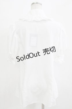 画像3: MIHO MATSUDA / ブラウス・リロゼ半袖 L  H-25-12-24-1051-GO-BL-KB-ZT244