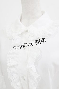 画像4: MIHO MATSUDA / ブラウス・リロゼ半袖 L  H-25-12-24-1051-GO-BL-KB-ZT244