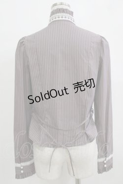 画像3: Sheglit / ストライプレースブラウス Ｍ オールドローズ H-25-12-24-1053-EL-BL-KB-ZH
