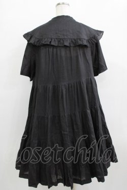 画像3: Jane Marple / フリルカラーティアードワンピース  グレー H-25-12-24-1004-JM-OP-KB-ZH