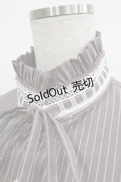 画像4: Sheglit / ストライプレースブラウス Ｍ オールドローズ H-25-12-24-1053-EL-BL-KB-ZH