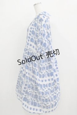 画像2: Jane Marple / Little applesタブリエドレス  ブルー H-25-12-24-1005-JM-OP-KB-ZH