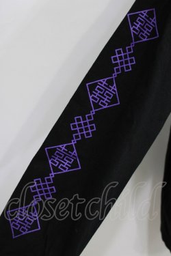 画像4: LISTEN FLAVOR / タイガードラゴンチャイナロンT  ブラック×ピンクドラゴン H-25-12-24-1060-PU-TO-KB-ZH