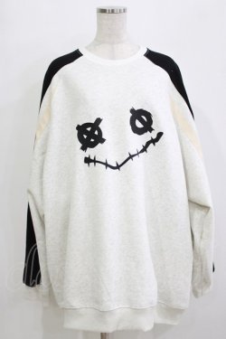 画像1: NieR Clothing / プリントSWEAT   グレー×ブラック H-25-12-24-1062-PU-TO-KB-ZH