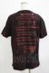 画像3: HN+DIE / プリントTシャツ  黒×赤系 H-25-12-24-1065-HN-TO-KB-ZH (3)