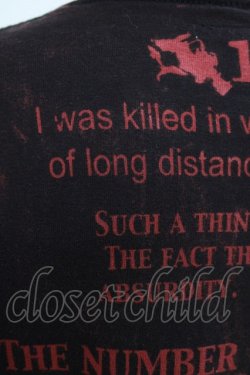 画像4: HN+DIE / プリントTシャツ  黒×赤系 H-25-12-24-1065-HN-TO-KB-ZH