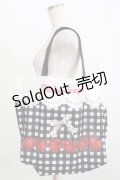 Shirley Temple / チェリーギンガム柄エコバッグ L ブラック H-25-12-24-1066-ET-BG-KB-ZH