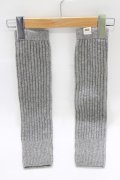Jane Marple / ニットアームウォーマー  グレー H-25-12-24-1071-JM-ZA-KB-ZH