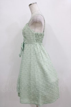 画像2: Emily Temple cute / ポンポンジャガードノースリーブワンピース  ミントグリーン H-25-12-24-1006-ET-OP-KB-ZH