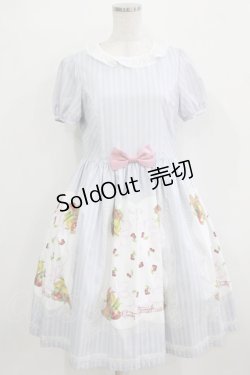 画像1: Emily Temple cute / Fruitバスケットワンピース  サックス H-25-12-24-1007-ET-OP-KB-ZT246