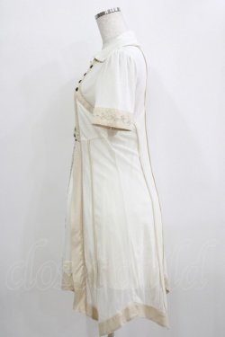 画像2: Ozz oneste / 薔薇刺繍レイヤード風ワンピース  アイボリー H-25-12-24-1010-OO-OP-KB-ZH
