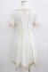画像3: Ozz oneste / 薔薇刺繍レイヤード風ワンピース  アイボリー H-25-12-24-1010-OO-OP-KB-ZH (3)