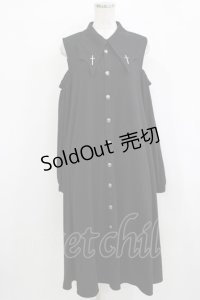 SEX POT ReVeNGe / 肩開きシャツワンピ M 黒 H-25-12-24-1012-SP-OP-KB-ZH