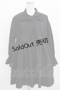 merry jenny / タイリボンミニワンピース F ブラック H-25-12-24-1014-LO-OP-KB-ZH