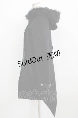 画像2: ALGONQUINS / ナポレオンボタンコート F 黒 H-25-12-24-1016-AL-CO-KB-ZH