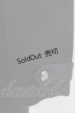 画像5: ALGONQUINS / ナポレオンボタンコート F 黒 H-25-12-24-1016-AL-CO-KB-ZH