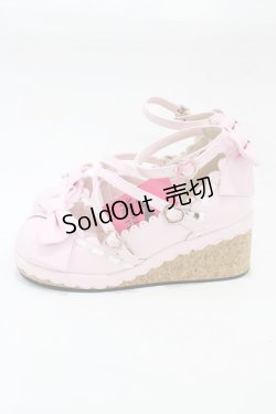 画像2: Angelic Pretty / Girlyコルク底シューズ M ピンク H-25-12-24-001-AP-SH-NS-ZH