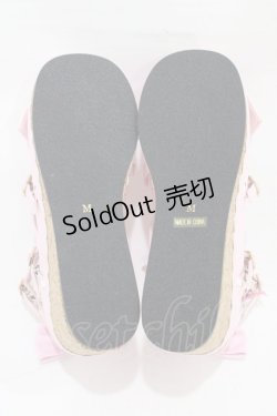 画像3: Angelic Pretty / Girlyコルク底シューズ M ピンク H-25-12-24-001-AP-SH-NS-ZH