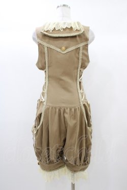 画像2: ALICE and the PIRATES / 時計ウサギのサロペット Free ベージュ H-25-12-24-018-PA-OP-NS-ZH