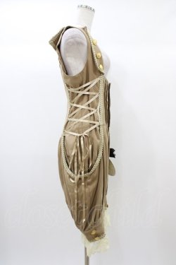 画像3: ALICE and the PIRATES / 時計ウサギのサロペット Free ベージュ H-25-12-24-018-PA-OP-NS-ZH